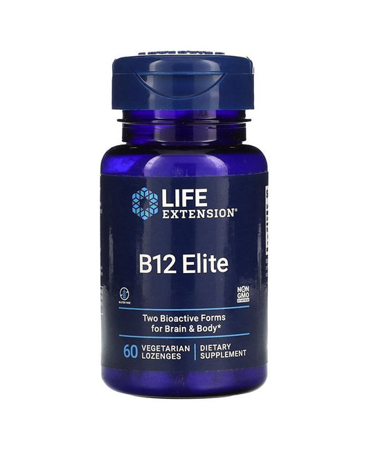 Life Extension B12 Elite 1 000 mcg - 60 Vegetarian Lozenges - 60 Count