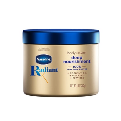Vaseline Radiant X Deep Nourishment Body Cream, 10 OZ
