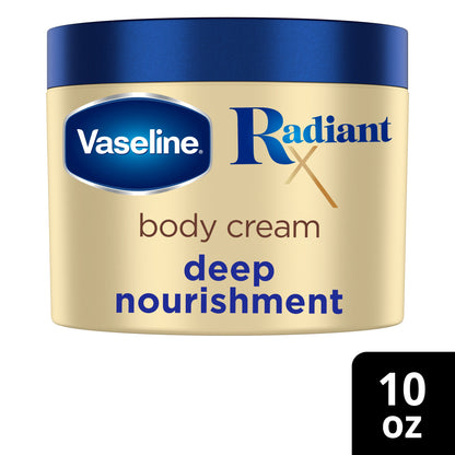Vaseline Radiant X Deep Nourishment Body Cream, 10 OZ