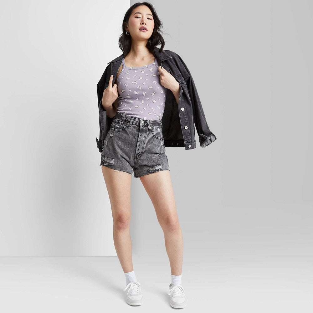 Women's Super-High Rise Cut-Off Jean Shorts - Wild Fable™