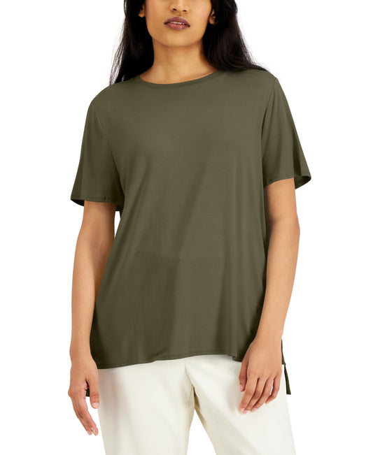 Alfani Crewneck T-Shirt, Created for Macy's - Burnt Olive