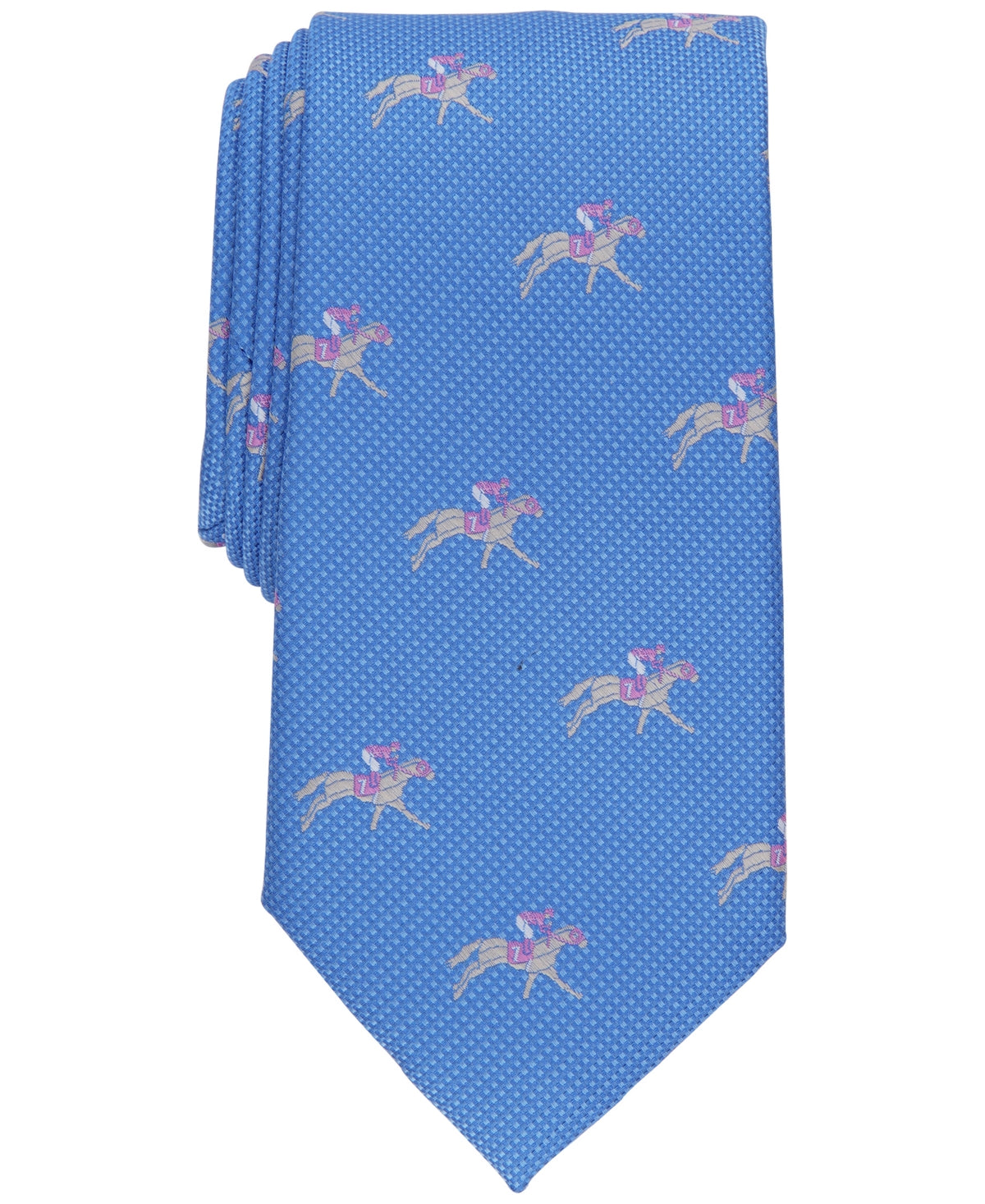 Club Room Men's Racehorse Neat Tie, Created for Macy's - Royal