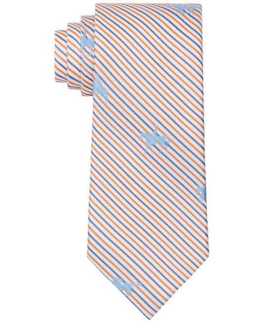 Tommy Hilfiger Men's Maysville Racing Horse Tie - Orange
