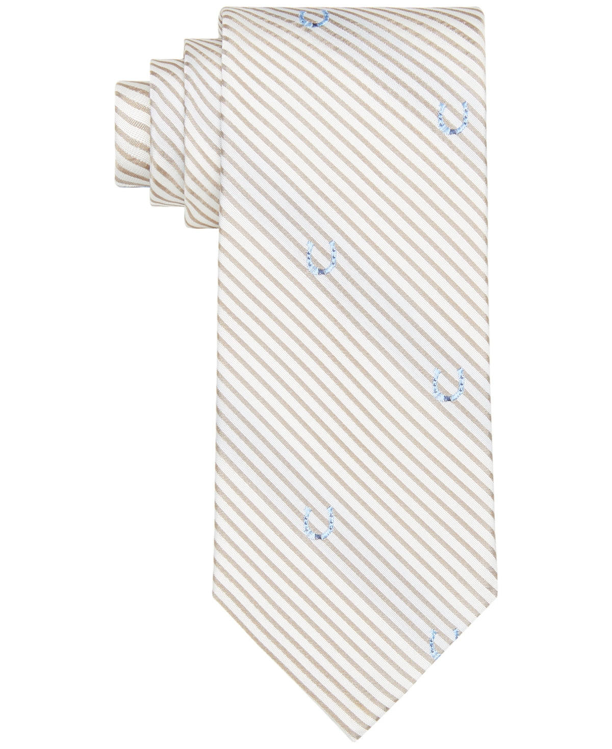 Tommy Hilfiger Men's Louisville Horseshoe-Print Tie - Taupe