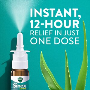 Vicks Sinex Severe 12HR Moisturizing Nasal Decongestant, 0.5 OZ