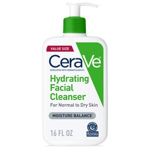 CeraVe Hydrating Facial Cleanser for Normal to Dry Skin, 16 Ounces