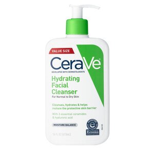 CeraVe Hydrating Facial Cleanser for Normal to Dry Skin, 16 Ounces