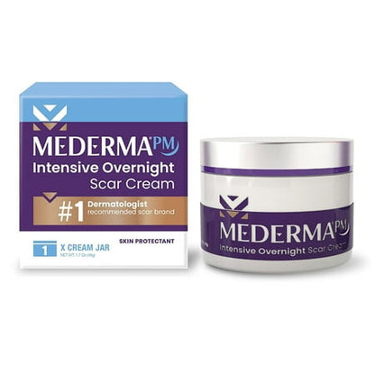 Mederma PM Powerful Night Scar Cream, Combined with Skin Regeneration Activities at Night, Clinically Proved to Make Scars Smaller and More Visible, 1.7 Oz (48G)