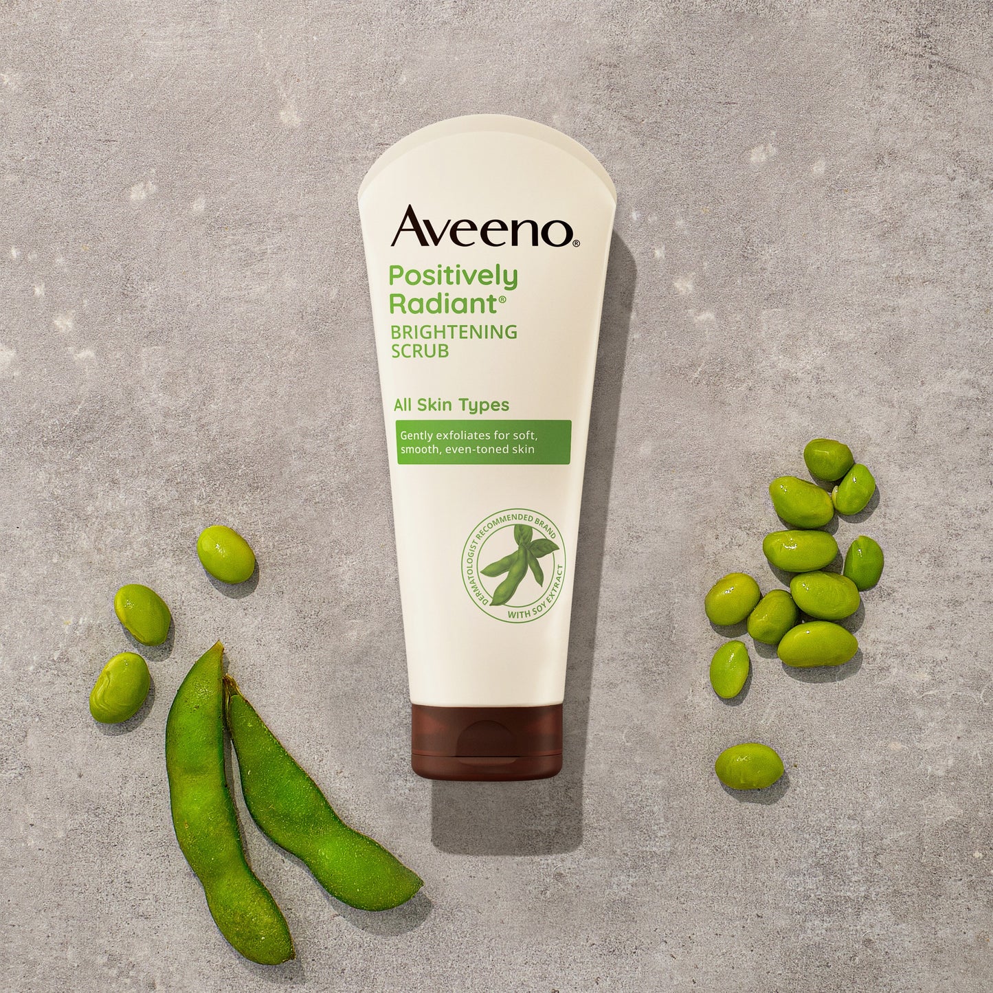Aveeno Positively Radiant Skin Brightening Exfoliating Face Scrub, 7 OZ
