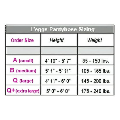 Leggs Womens Sheer Energy Sheer Tight, A, Jet Black