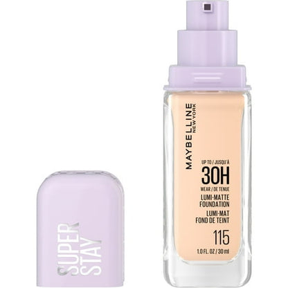 Maybelline Super Stay Lumi-Matte Foundation Makeup, 115, 1 fl oz