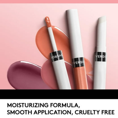 COVERGIRL Outlast All-Day Lip Color Liquid Lipstick and Moisturizing Topcoat, Always Rosy