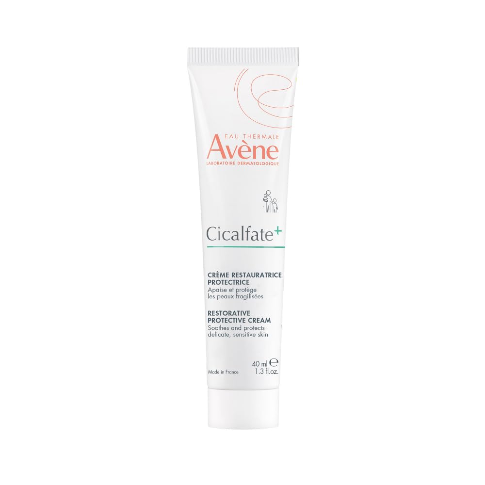 Avène Cicalfate+ Restorative Protective Cream, postbiotic skincare for sensitive skin, helps restore skin barrier, face and body, safe for infants, children and adults