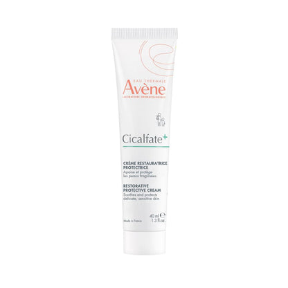 Avène Cicalfate+ Restorative Protective Cream, postbiotic skincare for sensitive skin, helps restore skin barrier, face and body, safe for infants, children and adults