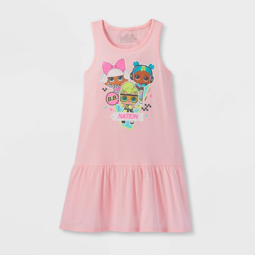 L 10/12 Girl’s LOL Surprise a-ine Tank Top Dress -
