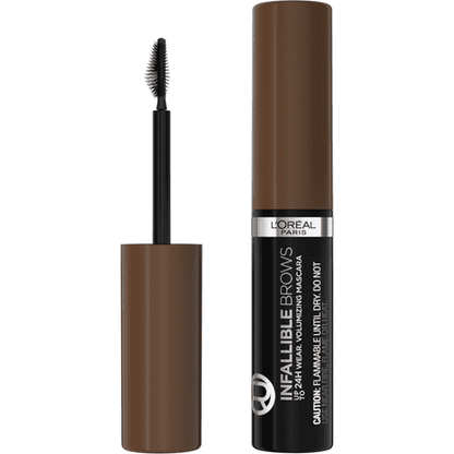L'Oreal Paris Infallible Volumizing 24H Wear Brow Mascara, 5.0 Brunette, 0.13 fl oz