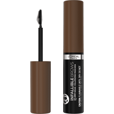 L'Oreal Paris Infallible Volumizing 24H Wear Brow Mascara, 5.0 Brunette, 0.13 fl oz