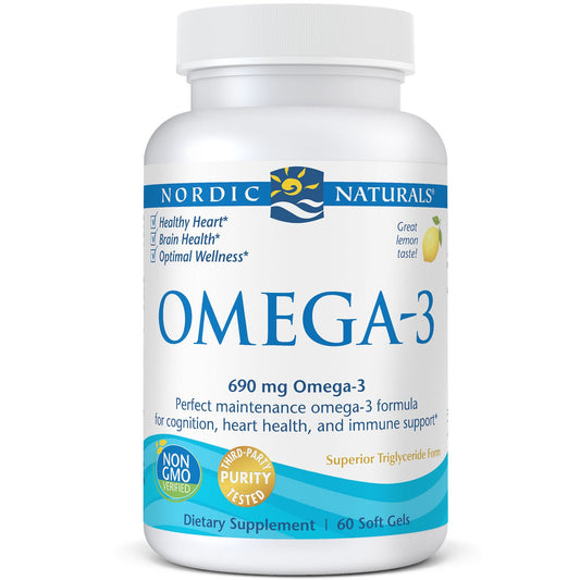 Nordic Naturals Omega-3 Supplement - Lemon, 60 Count