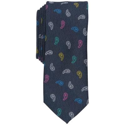 Bar Iii Men's Leer Pine Tie, Created for Macy's - Navy