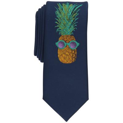 Bar Iii Men's Ruba Pineapple Tie, Created for Macy's - Navy