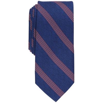 Bar Iii Men's Mellini Skinny Textured Stripe Tie, Created for Macy's