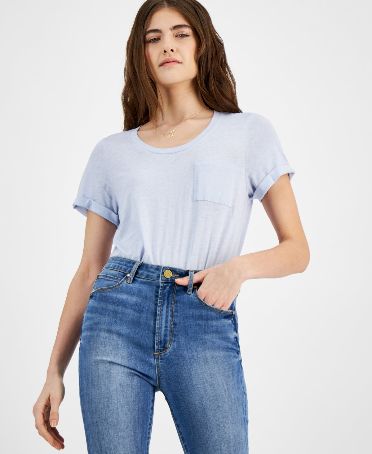 Hippie Rose Juniors' Burnout T-Shirt