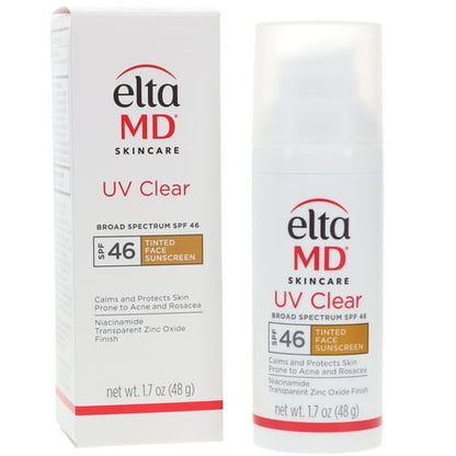 EltaMD UV Clear SPF 46 Tinted Broad Spectrum Facial Sunscreen 1.7 oz (48g)