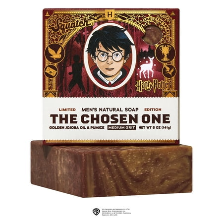 Dr. Squatch Harry Potter Limited Edition Natural Bar Soap for Men, Chosen One Cleanse, 5 oz