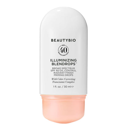 BeautyBio BLENDROPS. Broad Spectrum SPF 40 Oil-Control Priming Drops With Color-Correcting Tranexamic Complex