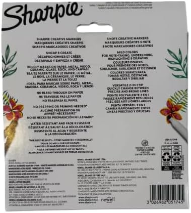 Sharpie Chisel Tip Assorted Creative Markers, 10-Pack