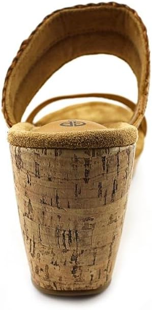Giani Bernini Women Athalia Tan Wedge Sandals 10 M US