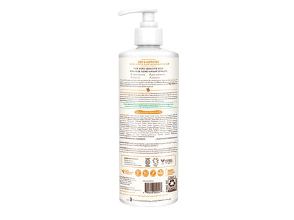 Babo Botanicals Sensitive Baby Fragrance-Free 2-in-1 Shampoo & Wash - Shea Butter, Calendula & Aloe Vera - EWG Verified - Cruelty-Free - Vegan - Pediatrician Tested - For Babies & Kids