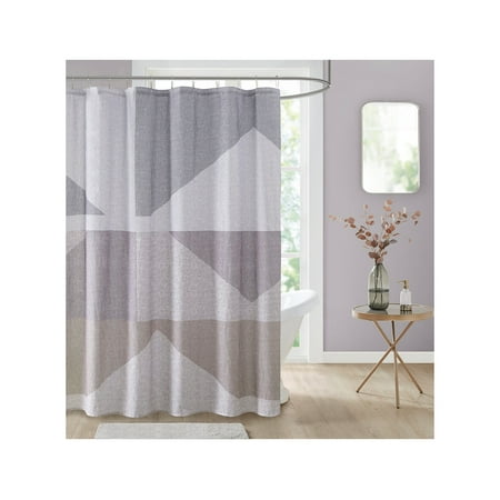 Decor Studio Amina Cotton Geometric 72" x 72" Shower Curtain