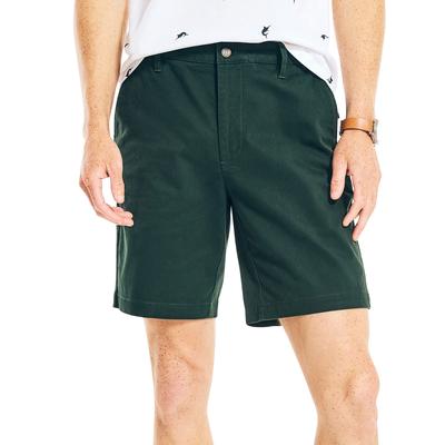 Mens Canvas Stretch Deck Shorts Flat Front
