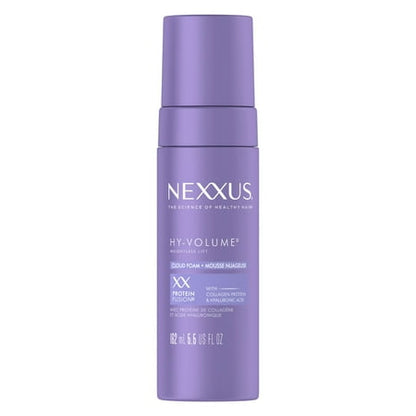 Nexxus HY-VOLUME Volumizing Cloud Foam with Collagen Protein & Hyaluronic Acid, 5.5 oz Spray