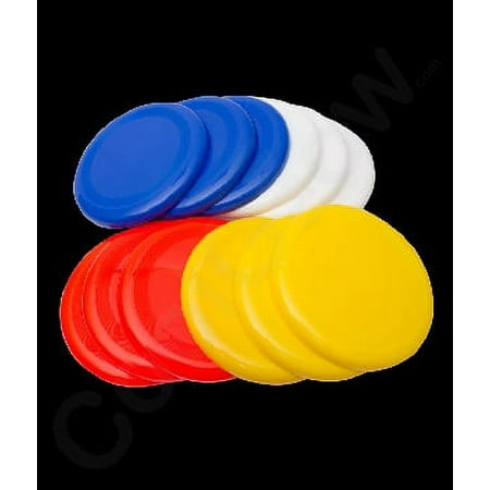 Fun Central (AU203) 12 pcs 10 Inch Assorted Ultimate Dog frisbee, Flying frisbee Disk, Golf Disk Set for Kids
