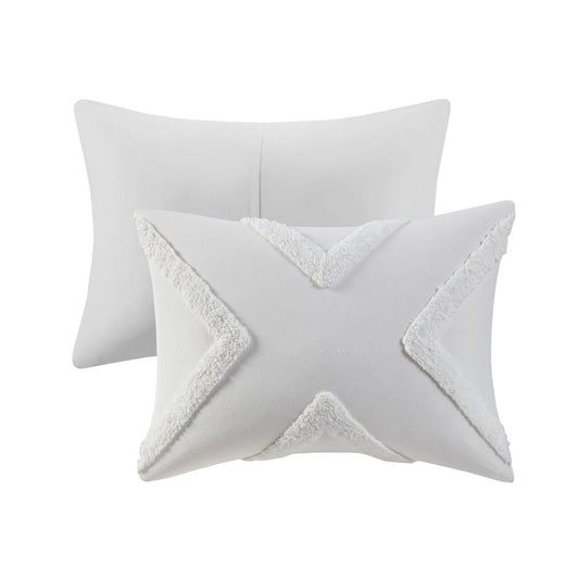 Urban Habitat Zane Cotton Chenille Geometric Duvet Cover Set