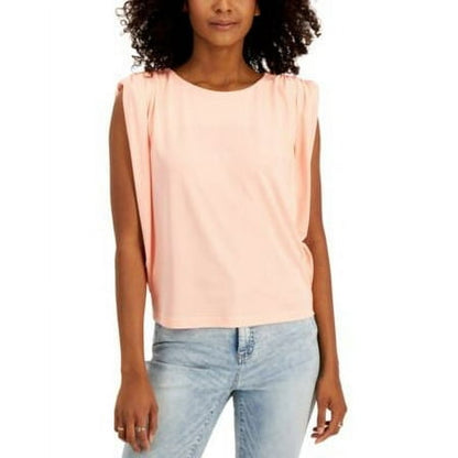 $50 Inc International Concepts Women Ruched Sleeveless Blouse Size Medium