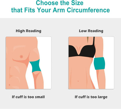 Large Extra Replacement Blood Pressure Cuff, Applicable for 14.9-21.6"/38-55cm, Fits More Adult Arm Circumferences(Cuff Only, Not Included BP Machine)