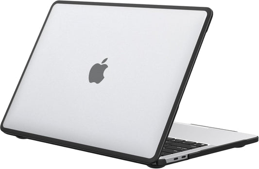BlueSwan Anti-Cracking Hard Shell Case Compatible with MacBook Pro 13 inch, M2/M1 2025 2022-2017 A2338 A2289 A2251 A2159 A1989 A1706 A1708, Anti-Fingerprint Soft TPU Bumper, Frosted Clear