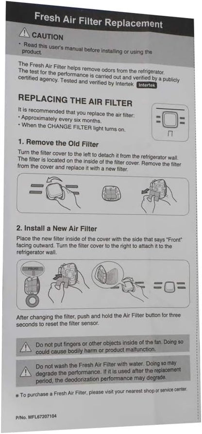4-Pack Kenmore Elite 9918 Refrigerator Air Filter