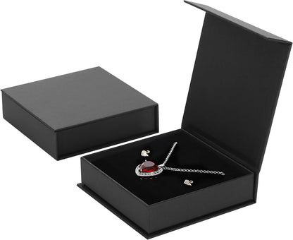 Jewelry Storage Box, 20 Pack Jewelry Gift Boxes with Cotton Filled and Lids, 3.9x3.9x1.1inch, Black