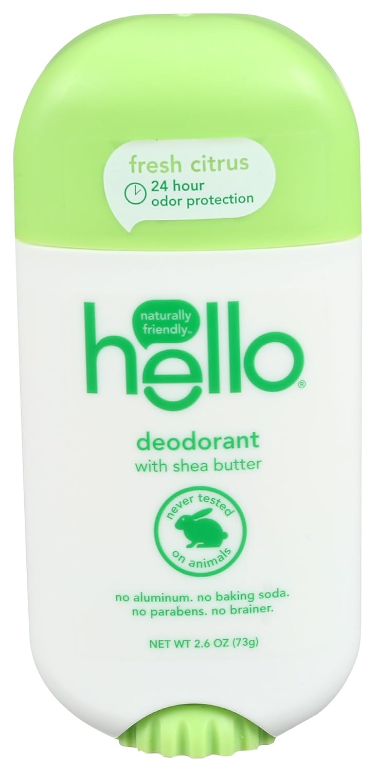 Hello, Deodorant Fresh Citrus, 2.6 Ounce