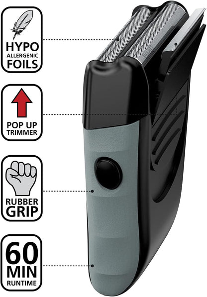 Wahl Bump-free Rechargeable Shaver, 14.4 Ounce, Gray, 14.39 Oz