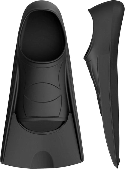 Gintenco Swim Fins, Kids Swim Training Fins for Lap Swimming, Travel Size Flippers with Mesh Bag, Silicone Swimming Fins for Kids Teens Adults Women Men