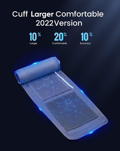 Blood Pressure Monitor,AILE Blood Pressure Machine Upper Arm Large Cuff(8.7"-16.5" Adjustable),Automatic high Blood Pressure Cuff for Home use (Black)