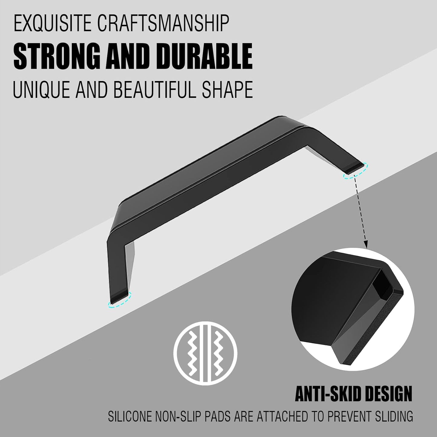 HeyMoonTong Acrylic Stand for Sonos ERA 300 (Black) - Protective Desktop Mount for Wireless Speaker