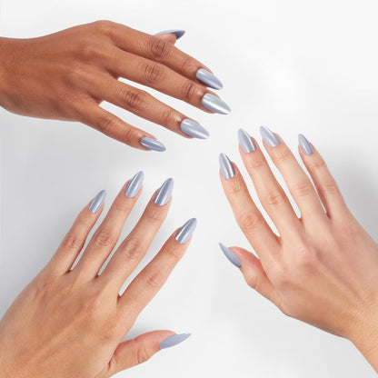 OPI xPRESS/ON Press on Nails | Long Almond Shape Nail Art | 30 Count With Glue | Instant Gel-Like Salon Manicure | Long Lasting, Reusable, Non-damaging