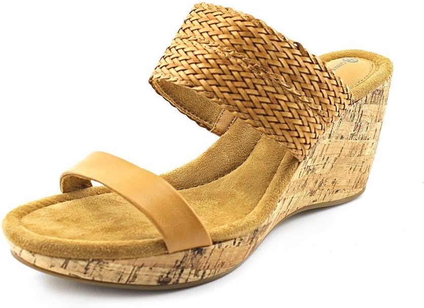 Giani Bernini Women Athalia Tan Wedge Sandals 10 M US
