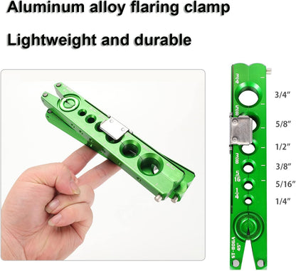 Bonvoisin Flaring Tool 1/4”-3/4” HVAC Single Flare Tool 45° Eccentric Tube Flaring Tool with Clutch Limit Piece for Copper Aluminum Tubing (one piece)